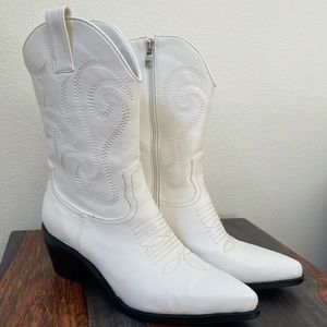 White Cowboy Boots